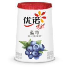 优诺（yoplait）优丝果粒蓝莓味酸奶135gx3杯 家庭分享装 低温酸牛奶 风味发酵乳
