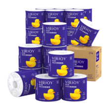 唯洁雅有芯卷纸 亲柔纸 4层*140克27卷/整箱*4件