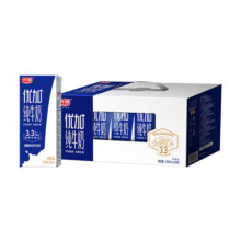 光明牌优+纯牛奶 3.3克乳蛋白整箱250ml*12盒