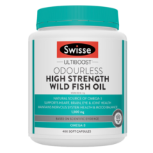 Swisse斯维诗 无腥高浓度深海鱼油胶囊1500mg 400粒/瓶 omega3 含DHA EPA 呵护心眼脑 原料纯净无污染