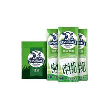 DEVONDALE 德运 原装进口德运脱脂纯牛奶1L*10盒 早餐纯牛奶