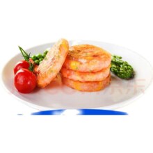 plus95折：良德源多彩果蔬鲜虾饼虾排160g/盒
