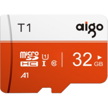 爱国者（aigo）内存卡T1高速行车记录仪TF卡 手机内存存储卡摄像头平板相机无人机gopro用MicroSD卡U1 A1 class10 【32G】4K超清/高速传输
