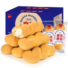 京东百亿补贴、PLUS会员：泓一 麻花面包酸奶味 300g