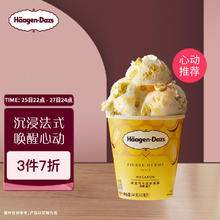 Häagen·Dazs 哈根达斯 柠檬柚子高定马卡龙大桶冰淇淋420ml 家庭装