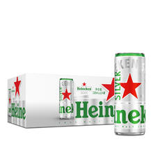 Heineken 喜力 silver星银啤酒 330mL 24罐+玻璃杯*2+蓝牙键盘