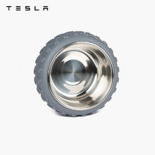 TESLA 特斯拉 宠物车轮碗可爱卡通外观大直径碗口不锈钢内胆