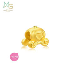 Chow Sang Sang 周生生 MINTYGREEN 爱情童话系列 92314C 南瓜车足金转运珠 0.8g