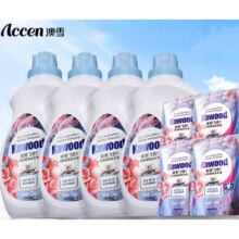 PLUS会员:澳雪（accen）家务3合1 洗衣液套装 20斤（4瓶+4袋）
