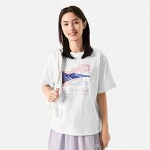 THE NORTH FACE 北面 短袖T恤女户外运动纯棉印花圆领半袖86Q6