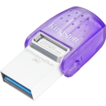 金士顿（Kingston）256GB Type-C USB3.2 Gen1 大容量手机U盘 DTDUO3CG3 双接口设计 读速200MB/s 适用安卓苹果