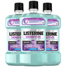 李施德林 (Listerine) 漱口水抗敏感500ml*3 温和清新口气减少细菌