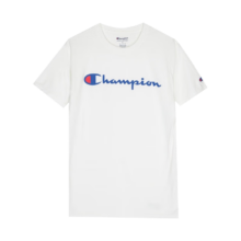 再降价、PLUS会员：Champion 草写logo 纯色圆领短袖T恤 白色 GT23H-Y06794-045