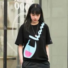 Champion 冠军  T1919G 男女同款过肩大L0GO纯棉短袖T恤 3色