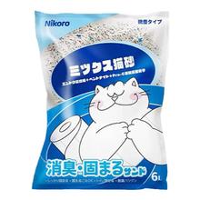 妮可露 可露 日本Nikoro妮可露混合猫砂豆腐砂除臭低尘可冲马桶膨润土猫沙10