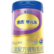 惠氏S-26金装学儿乐4段3-7岁宝宝儿童配方奶粉900g/罐营养不间断