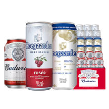 Budweiser 百威 啤酒超级桶醇正330ml*6听+福佳310ml*6听+福佳红310ml*6听