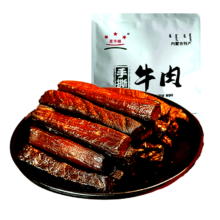 星华源 内蒙特产风干手撕牛肉干原味 500g （1斤）