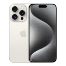 Apple iPhone 15 Pro (A3104) 256GB 白色钛金属 支持移动联通电信5G 双卡双待手机