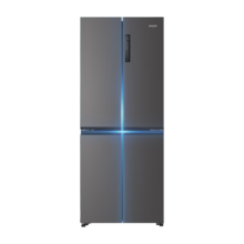 海尔冰箱【新品】406升四开门冰箱十字对开门一级能效风冷无霜双变频家用超薄节能省电家用电冰箱  一级双变频丨三档变温丨母婴空间丨净味保鲜