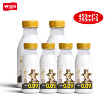卫岗 至淳塑瓶鲜牛奶 低温奶巴氏杀菌乳 450ml*2瓶+260ml*4瓶（共6瓶）
