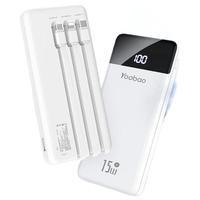 Yoobao 羽博 10000mAh自带三线移动电源 15W