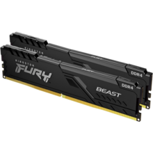 金士顿（Kingston）FURY 16GB(8G×2)套装 DDR4 2666 台式机内存条 Beast野兽系列 骇客神条