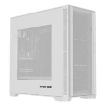 长城（Great Wall）冰霜X3BW白色电竞机箱（MATX主板/细钢网面板/顶部360水冷位/9风扇位/USB3.0/细网孔铁侧板）