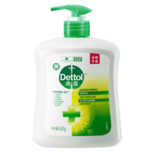 滴露（Dettol）健康抑菌洗手液松木500g瓶 消毒抑菌非补充装 儿童家庭用清爽去油