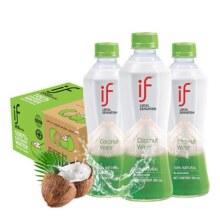 泰国原装进口if纯椰子水瓶装整箱100%网红NFC椰青水果汁饮料孕妇