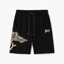 BOY LONDON BOYLONDON潮牌休闲裤男女同款夏宽松高街黑金撞色休闲短裤N13902