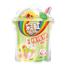 需首购、plus会员：绿箭 彩虹糖棒棒糖果茶味 5支54g