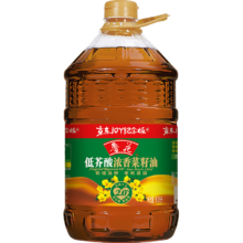 鲁花 食用油 低芥酸浓香菜籽油6.18L物理压榨