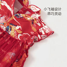 88VIP会员：Babylove 女宝宝连衣裙夏季薄款纯棉新国风婴儿公主裙子周岁礼服