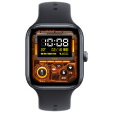 iQOO WATCH GT 蓝牙软胶版 智能手表 黑色皮质表带套装