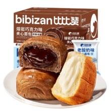 比比赞 巧克力味夹心面包2包