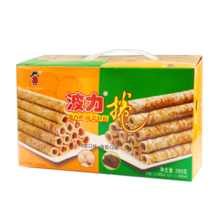 波力 海苔鸡蛋味蛋卷288g（36g*8）端午节礼盒休闲零食酥脆饼干糕点心