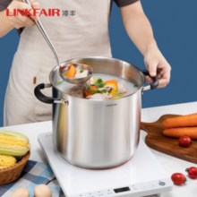 LINKFAIR 凌丰 304不锈钢汤锅 22cm/6L