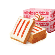 比比赞（BIBIZAN）奶盖吐司草莓味720g