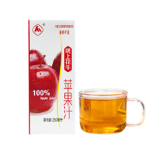 plus、需首购：陇上花牛0脂0添加100%苹果汁儿童纯果汁饮料250ml*12盒