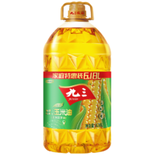 京东百亿补贴、plus会员立减:九三 食用油 非转基因 物理压榨6.18L玉米油 （九三出品甄选好油）