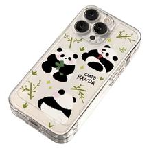 珍益 熊猫适用于苹果14手机壳新款iphone14promax菲林壳13pro防摔15女12mini硬壳11保护套xs硅胶xr678plusins风