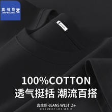 JEANSWEST 真维斯 男士纯棉短袖（多款任选3件）