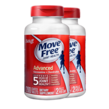 Move Free益节红瓶 氨糖软骨素钙片维骨力 盐酸氨基葡萄糖骨维力 硫酸软骨素 美国进口 【200天量】红瓶200粒 x2瓶