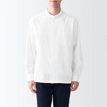 限移动端、京东百亿补贴：MUJI 無印良品 水洗牛津立领长袖衬衫 ACA41C3S