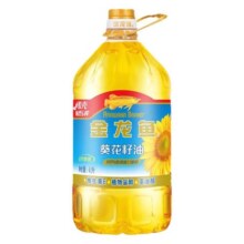 【多人团】金龙鱼 自然葵香葵花籽油4L食用油进口原料压榨油