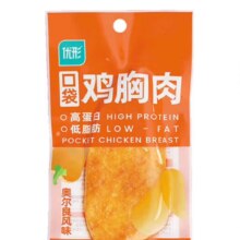 优形（ishape）常温低脂鸡胸肉无淀粉级鸡胸肉奥尔良40g*1袋*4件