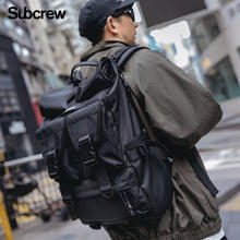 Subcrew 通勤骑行双肩包2023潮牌机能电脑背包防水扩容书包男士