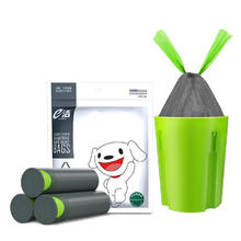 E-CLEAN e洁 JOY联名自动收口垃圾袋分类家用加厚抽绳免撕90只灰