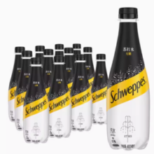 百亿补贴！Schweppes 怡泉 苏打水0糖原味罐装气泡水整箱装400ml*12罐
